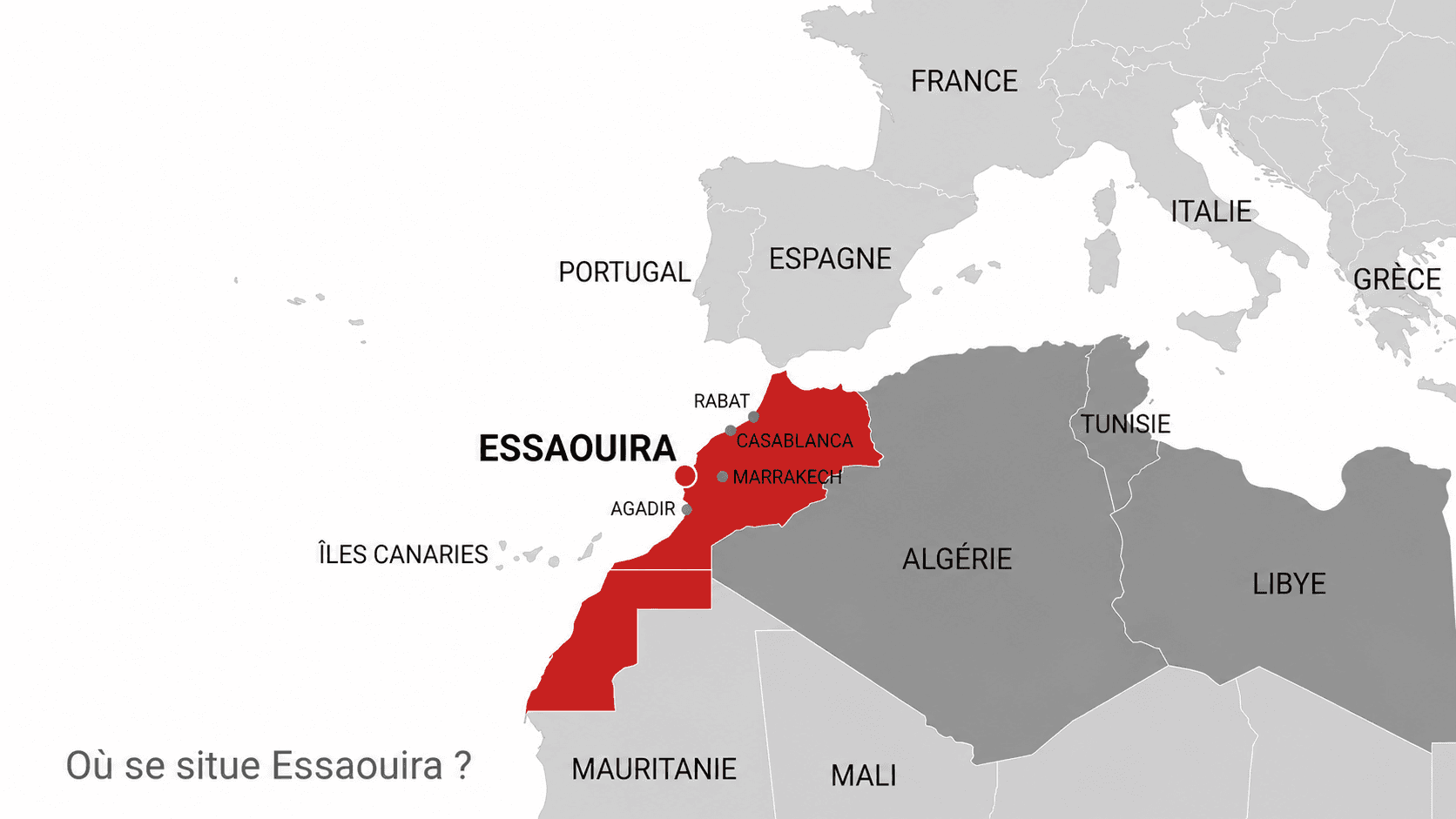 Où se situe Essaouira ?